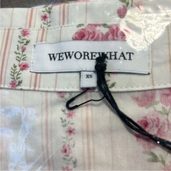WEWOREWHAT Floral Long Sleeve Pajama Top XS - Picture 3 of 8